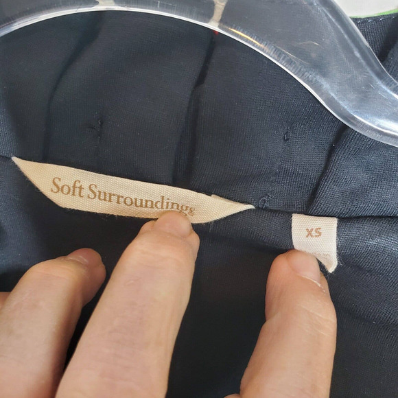 Soft Surroundings Philomena Ruffle Jacket Black Floral size XS - Picture 4 of 11